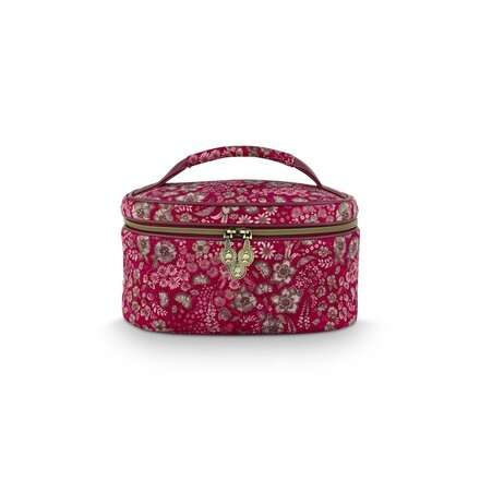 Pip Studio Cleo Beauty Case Quilted Daisy Dreams Red 26x16x16cm