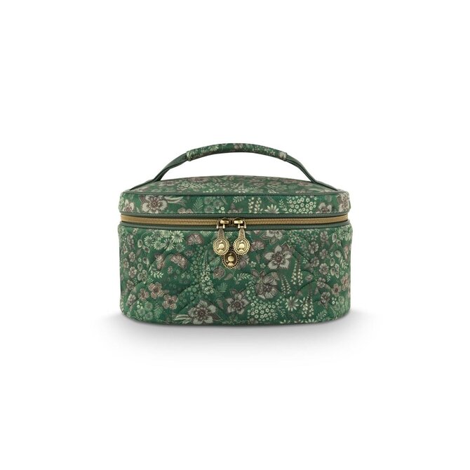 Pip Studio Cleo Beauty Case Quilted Daisy Dreams Green 26x16x16cm