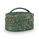 Pip Studio Pip Studio Cleo Beauty Case Quilted Daisy Dreams Green 26x16x16cm