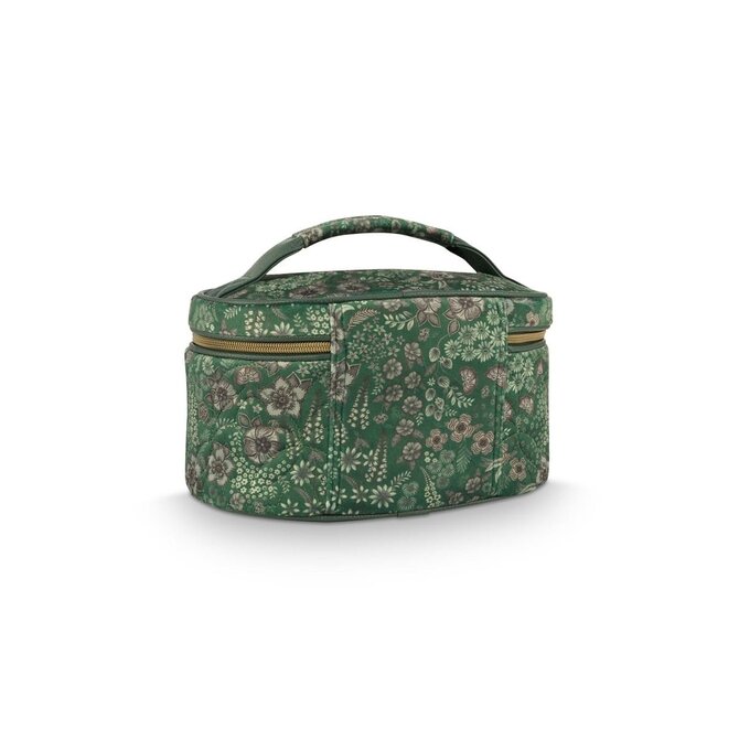 Pip Studio Cleo Beauty Case Quilted Daisy Dreams Green 26x16x16cm