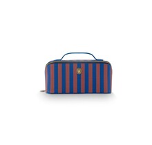 Pip Studio Cyrille Cosmetic Bag Medium Stripe Blue 23.5x11x5x22cm