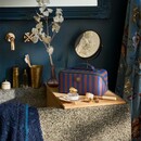 Pip Studio Pip Studio Cyrille Cosmetic Bag Medium Stripe Blue 23.5x11x5x22cm