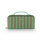 Pip Studio Pip Studio Cyrille Cosmetic Bag Medium Stripe Green 23.5x11x5x22cm
