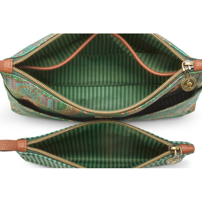 Pip Studio Caryn Cosmetic Bags Combi Jabali Green 26x7.5x18cm/22x1x13cm