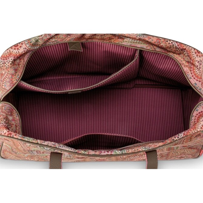 Pip Studio Tovy Weekend Bag Large Jabali Red 65x25.5x35cm