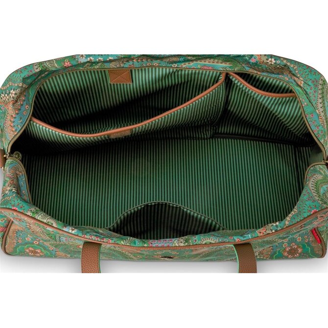 Pip Studio Tovy Weekend Bag Large Jabali Green 65x25.5x35cm
