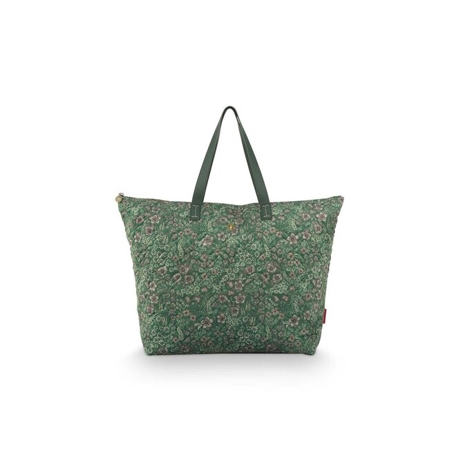 Pip Studio Tilda Tote Bag Large Quilted Daisy Dreams Green 66x20x44cm