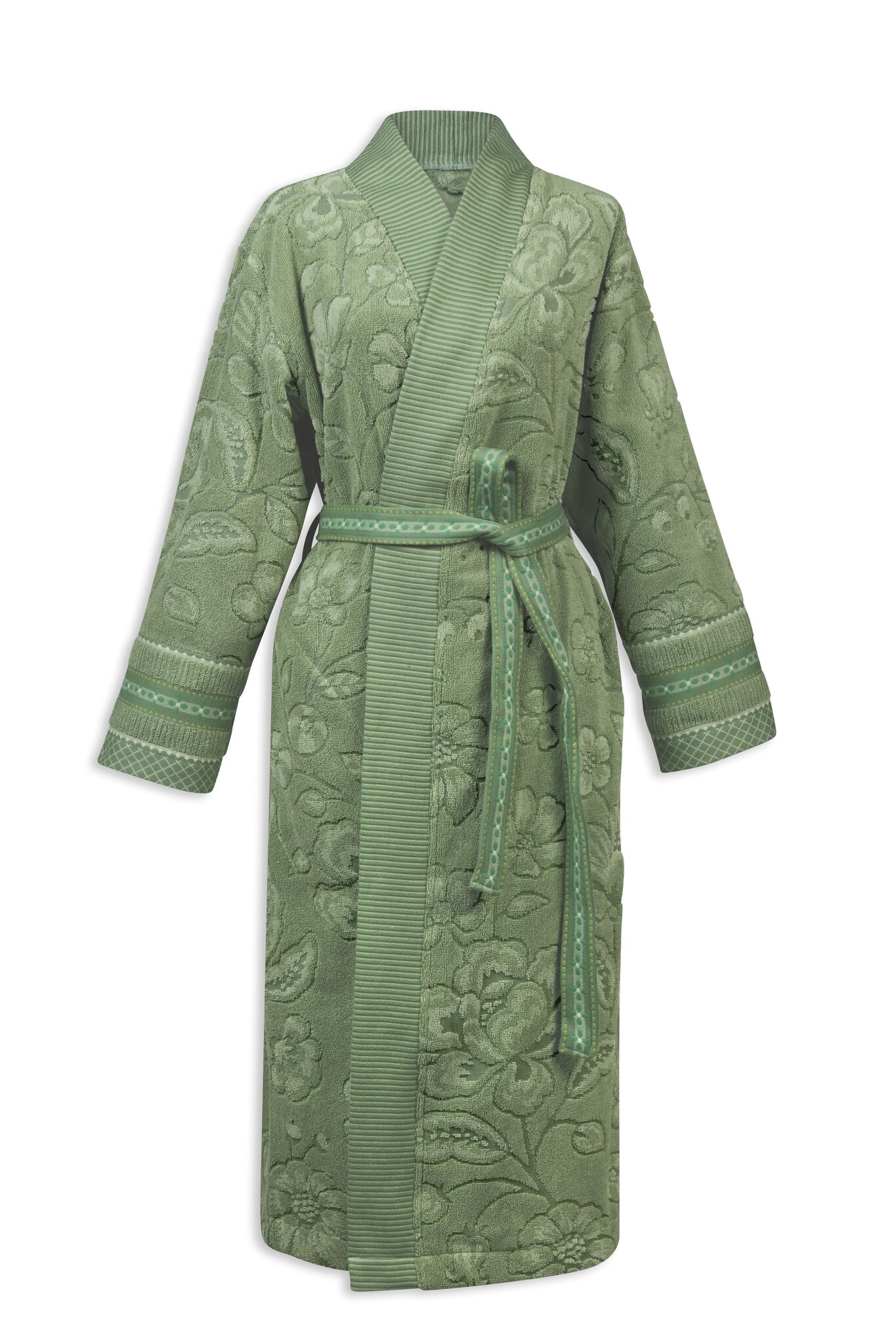 Pip Studio Pip Studio Jasmin Jacquard Bathrobe Groen M