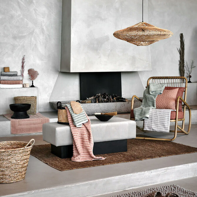 Vandyck Home Towel Wave gastendoekje 40x60 Dark Grey