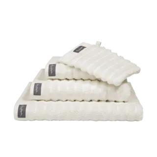 Vandyck Home Towel Wave gastendoekje 40x60 Cream Tan