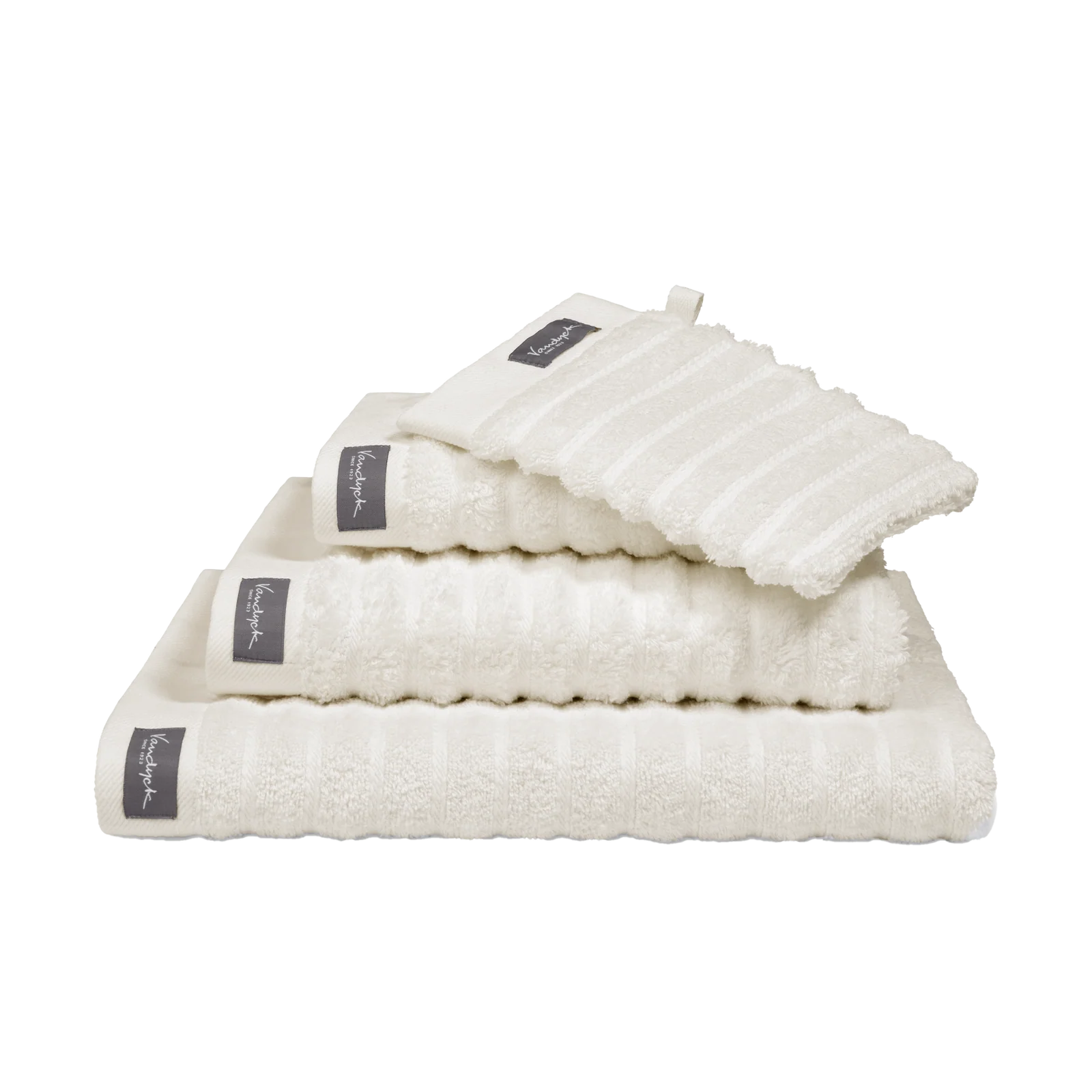 Vandyck Vandyck Home Towel Wave gastendoekje 40x60 Cream Tan