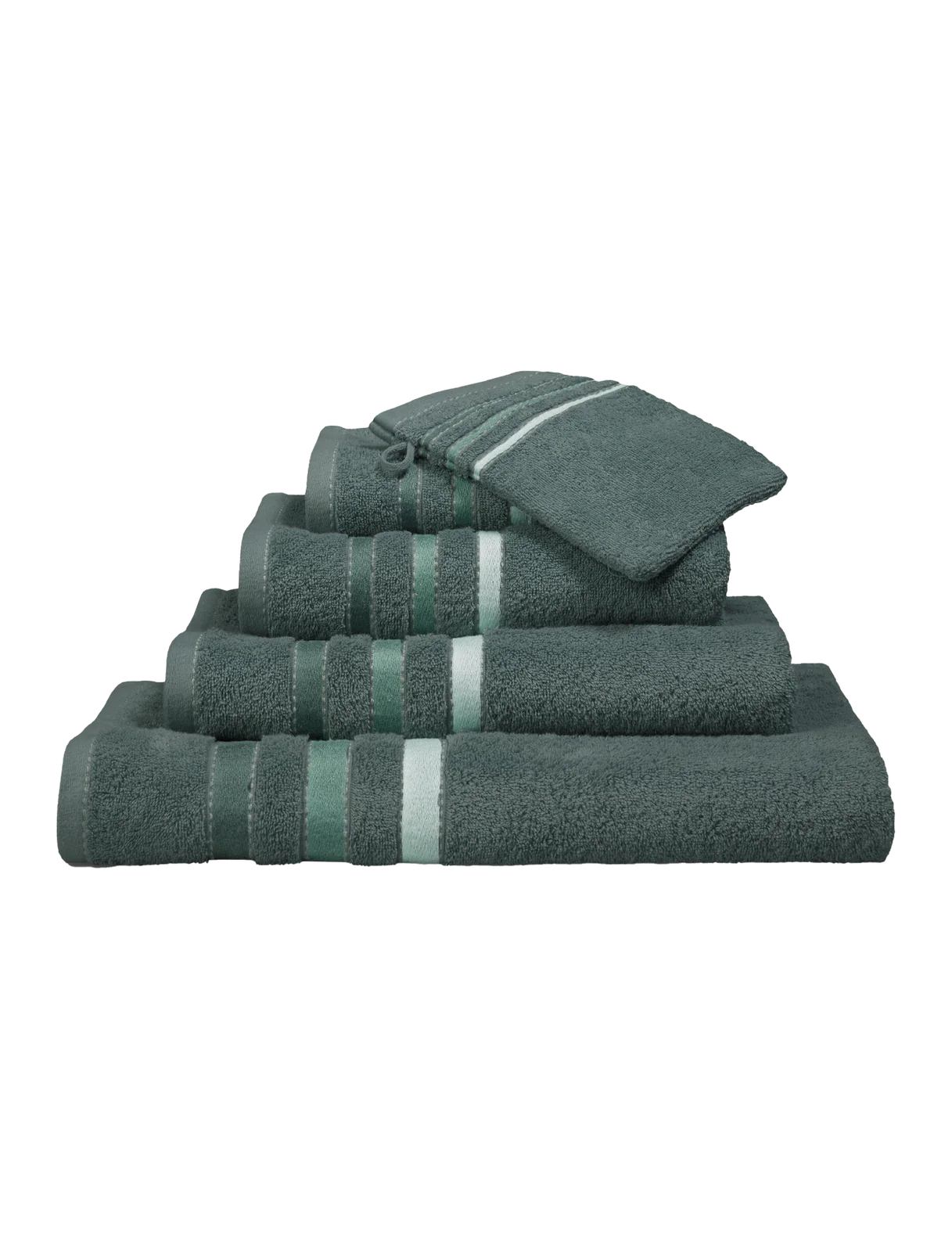 Vandyck Vandyck Prestige Lines handdoek 60x110 Forest Green