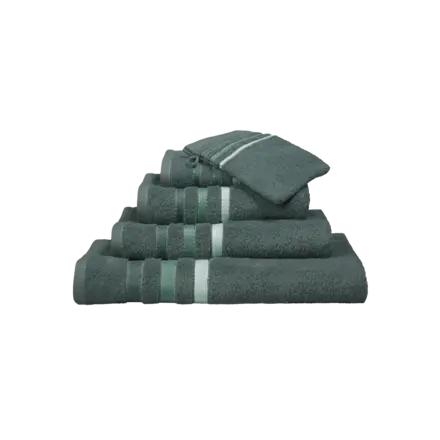 Vandyck Prestige Lines washandje 16x22 Forest Green