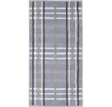 Cawö Noblesse Check Handdoek 50x100 nordic blue