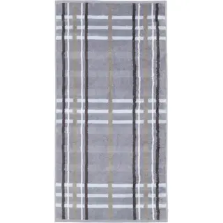 Cawö Noblesse Check Handdoek 50x100 nordic blue