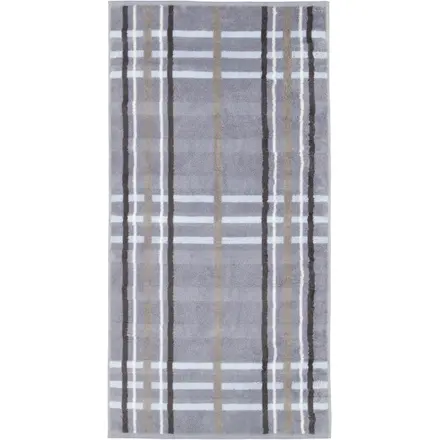 Cawö Noblesse Check Badlaken 80x150 nordic blue