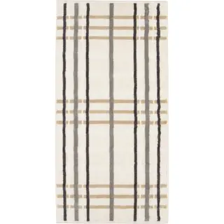 Cawö Noblesse Check Handdoek 50x100 natur