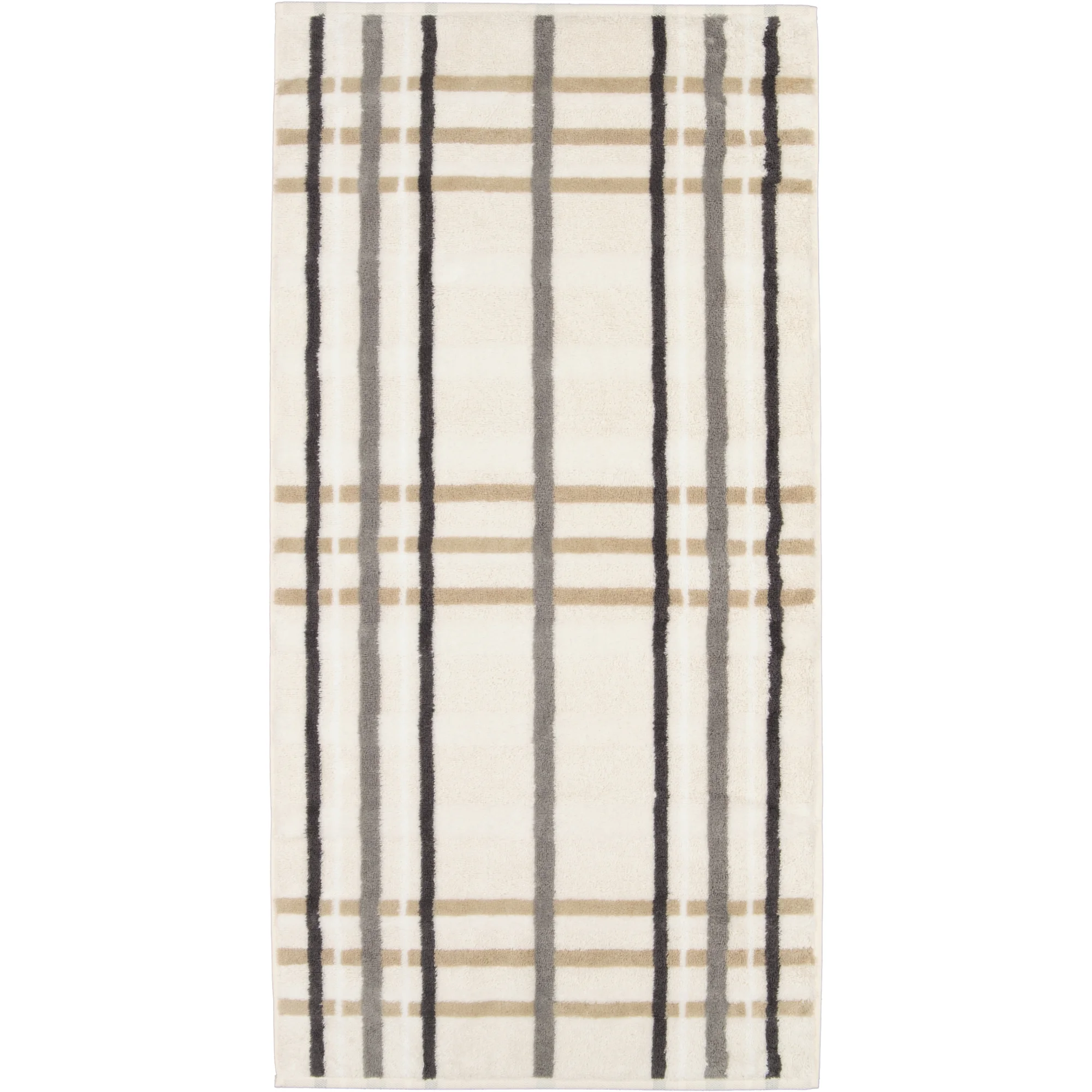 Cawö Cawö Noblesse Check Handdoek 50x100 natur