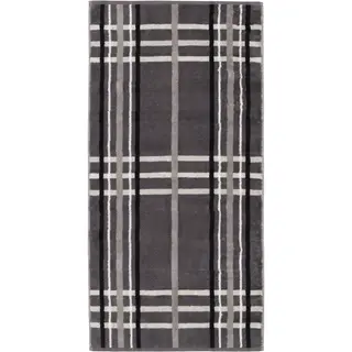Cawö Noblesse Check Badlaken 80x150 anthrazit