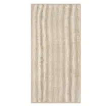 Cawö Two-Tone Stripe Handdoek 50x100 sand