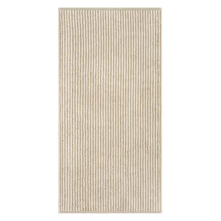 Cawö Two-Tone Stripe Handdoek 50x100 sand