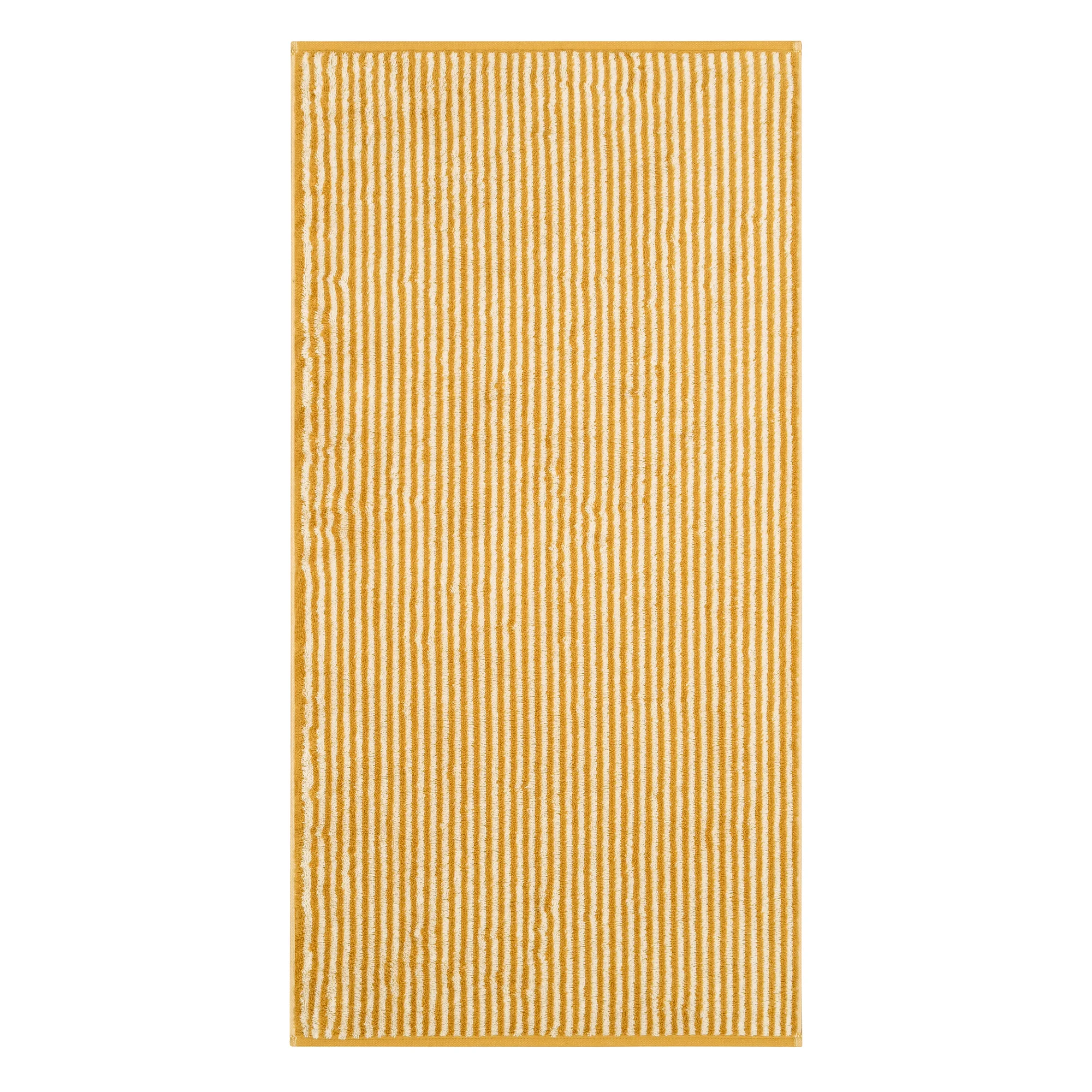 Cawö Cawö Two-Tone Stripe Handdoek 50x100 gold