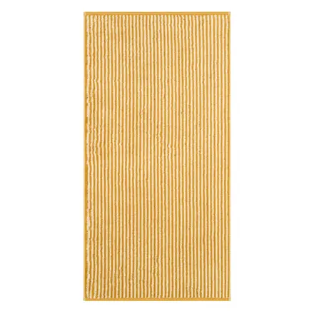 Cawö Two-Tone Stripe Badlaken 80x150 gold