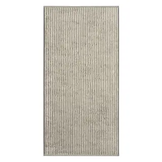 Cawö Two-Tone Stripe Badlaken 80x150 graphit