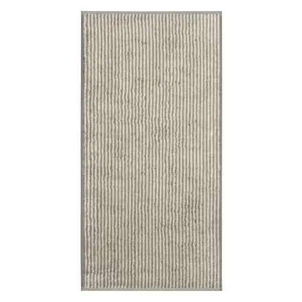 Cawö Two-Tone Stripe Badlaken 80x150 graphit
