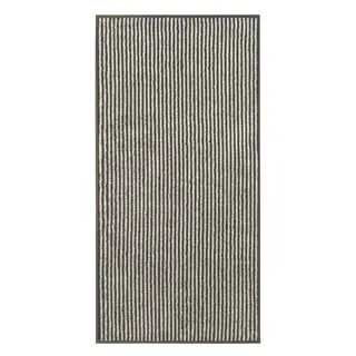 Cawö Two-Tone Stripe Badlaken 80x150 basalt