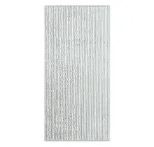 Cawö Two-Tone Stripe Handdoek 50x100 platin