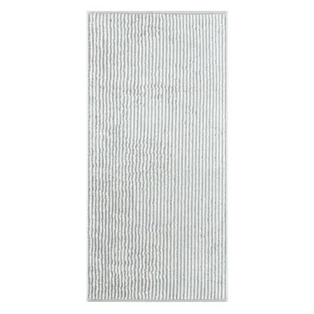 Cawö Two-Tone Stripe Handdoek 50x100 platin
