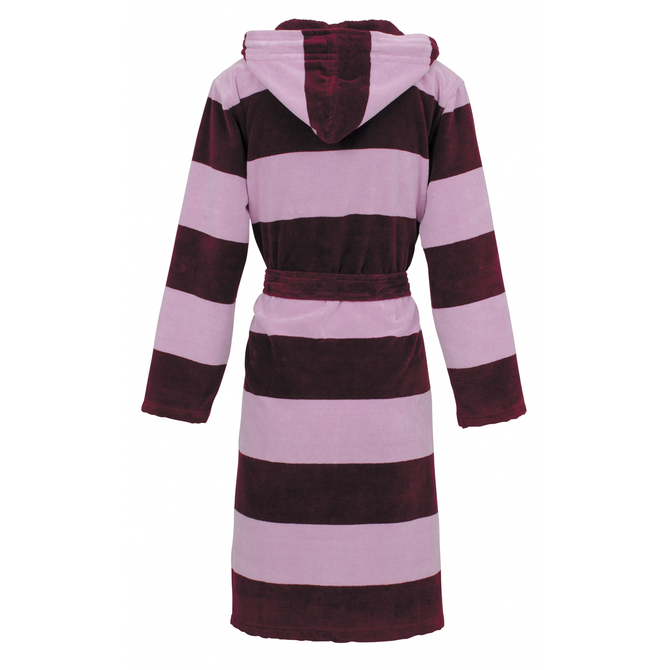 Carl Ross Dames Badjas met capuchon 606410 burgundy/rose quartz 40/42