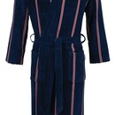 Carl Ross Carl Ross Heren Badjas met capuchon 663100 nightblue/deep red 48/50