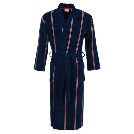 Carl Ross Heren Badjas met capuchon 663100 nightblue/deep red 48/50