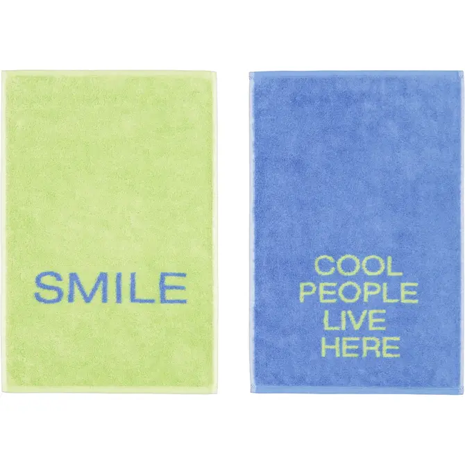 Cawö Postcards Towels Edition Postcard Towels 30x50 cool people live here