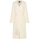Cawö Cawo Dames Badjas met Capuchon en Ritssluiting 837 champagne 36/38