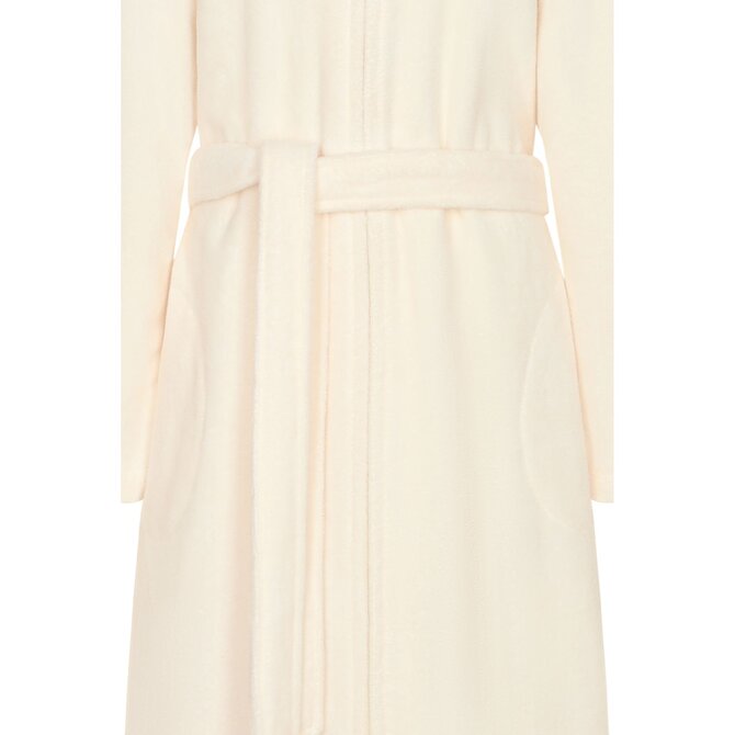 Cawo Dames Badjas met Capuchon en Ritssluiting 837 champagne 40/42