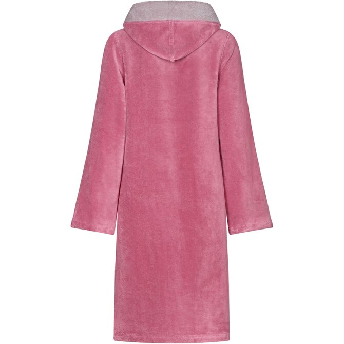 Cawo Dames Badjas met Capuchon en Ritssluiting 841 beere 48/50