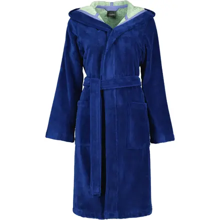 Cawo Dames Badjas met Capuchon  845 blau-grün 42
