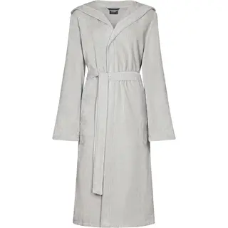 Cawo Dames Badjas extra licht met Capuchon 6140 silber 38