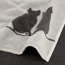 Cawö Cawö Cute Cats Badlaken 80x150 platin/basalt