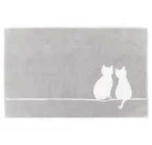 Cawö Cute Cats Badmat 50x80 platin/wit