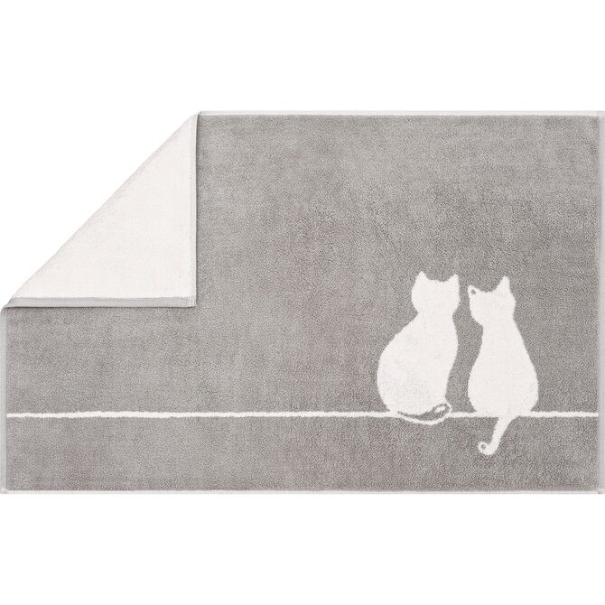 Cawö Cute Cats Badmat 50x80 platin/wit