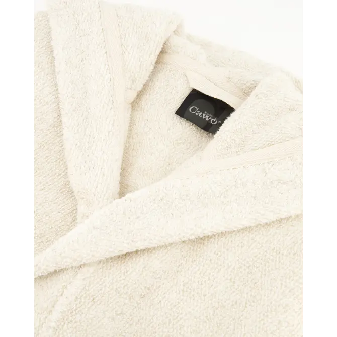 Cawo Dames Badjas met Capuchon  846 natur L