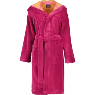 Cawo Dames Badjas met Capuchon  845 pink-orange 46