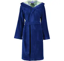 Cawo Dames Badjas met Capuchon  845 blau-grün 46