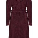 Cawö Cawo Dames Badjas met Capuchon  825 burgundy 32/34