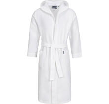 Morgenstern badjas Andrea wafelstof met Capuchon 120cm Wit L
