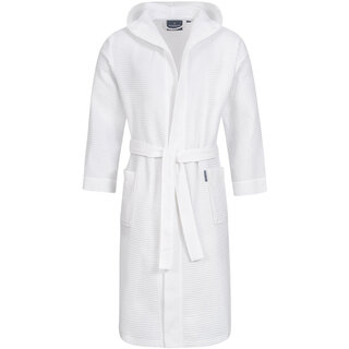 Morgenstern badjas Andrea wafelstof met Capuchon 120cm Wit L